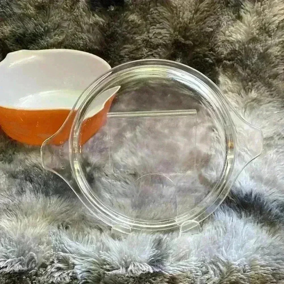 Pyrex Vintage 1980's Autumn Harvest Wheat Serving Casserole  Dish 472-B - Picture 7 of 16